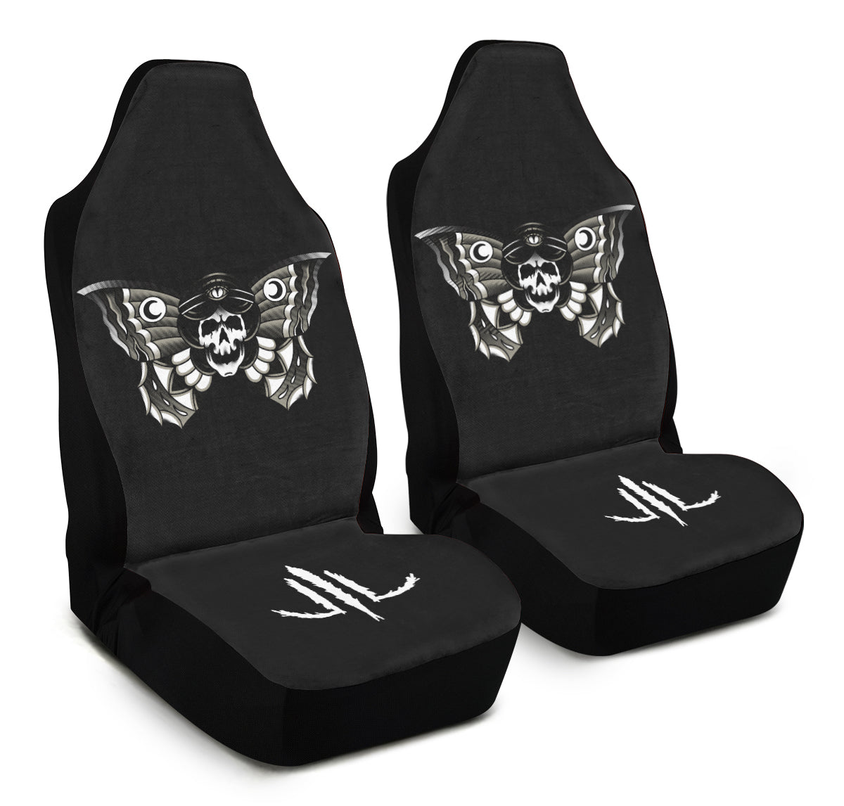 Undead Butterfly Girl Car Seat Covers