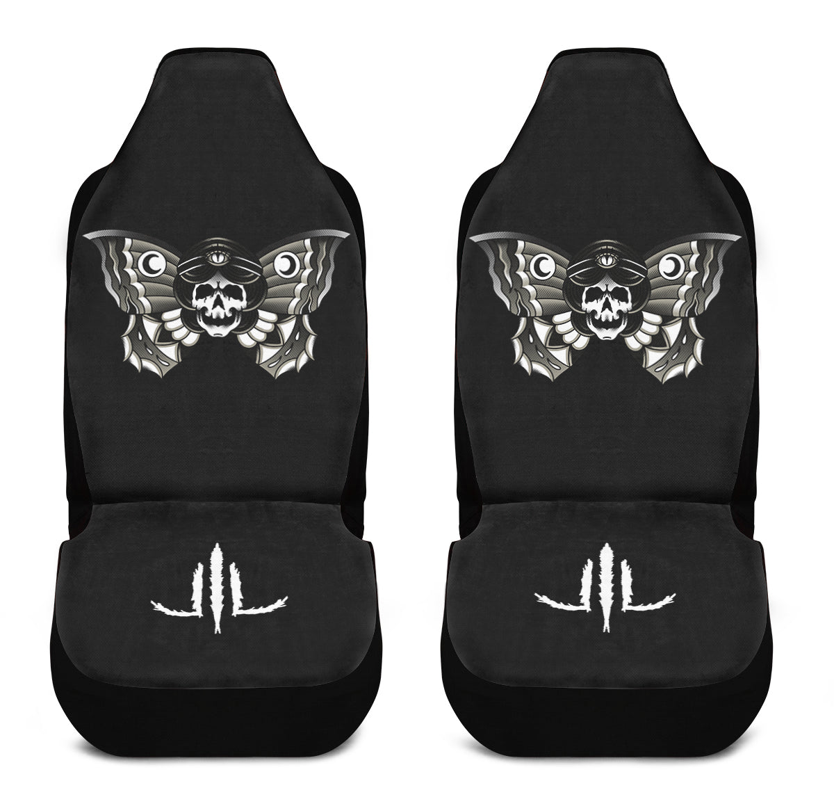 Undead Butterfly Girl Car Seat Covers