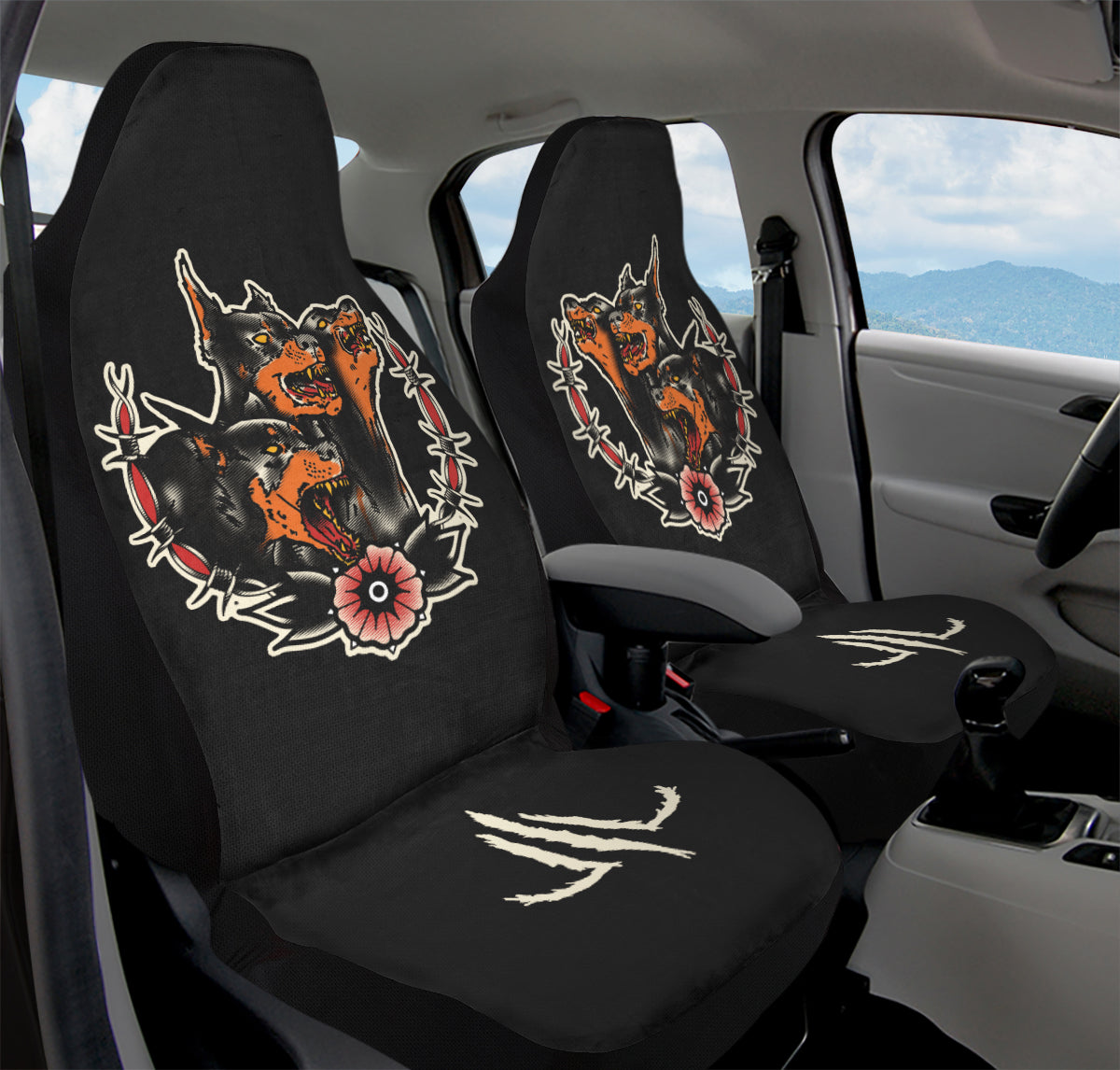 Undead Phaoroahs Cerberus Car Seat Covers