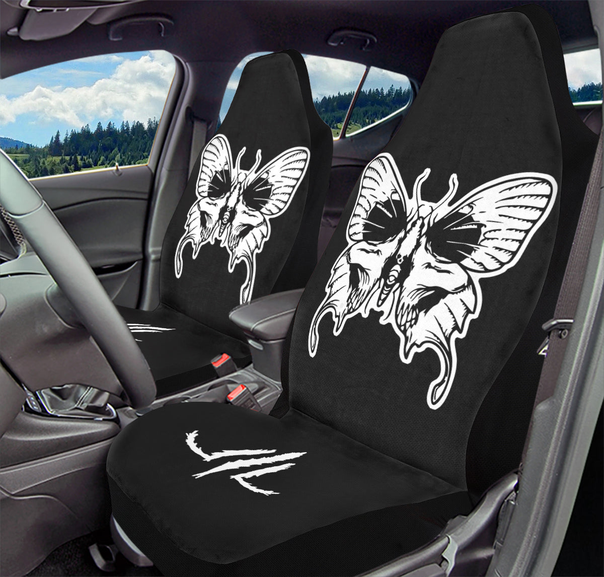 Wings Of Death Car Seat Cover - Last Light Apparel