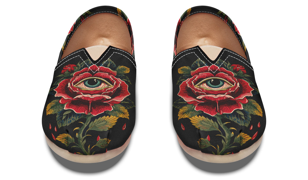 Bleeding Eye Rose Casual Shoes