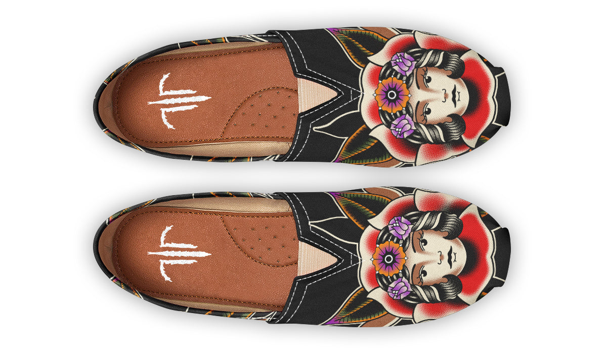 Blooming Girl Head Casual Shoes