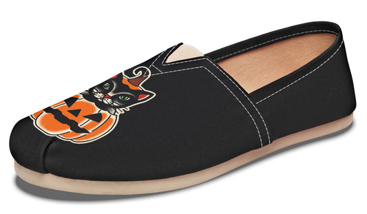 Pumpkin Cat Casual Shoes