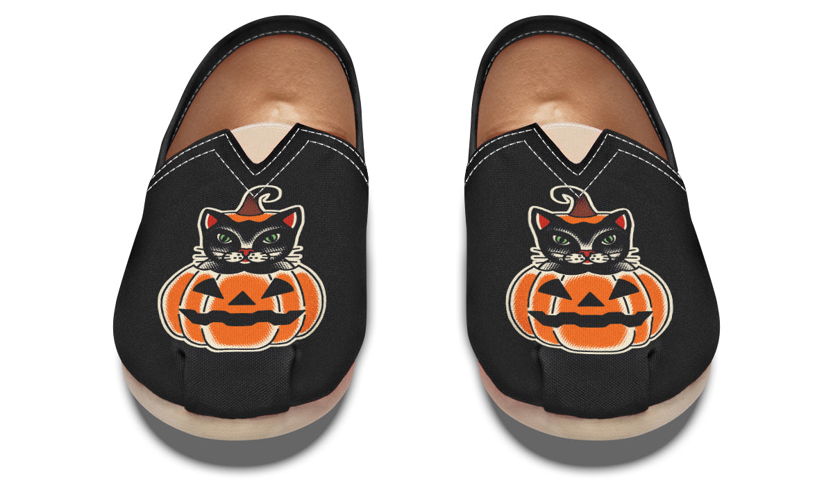 Pumpkin Cat Casual Shoes