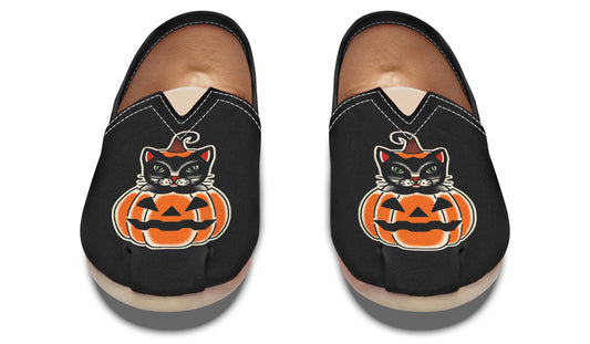 Pumpkin Cat Casual Shoes