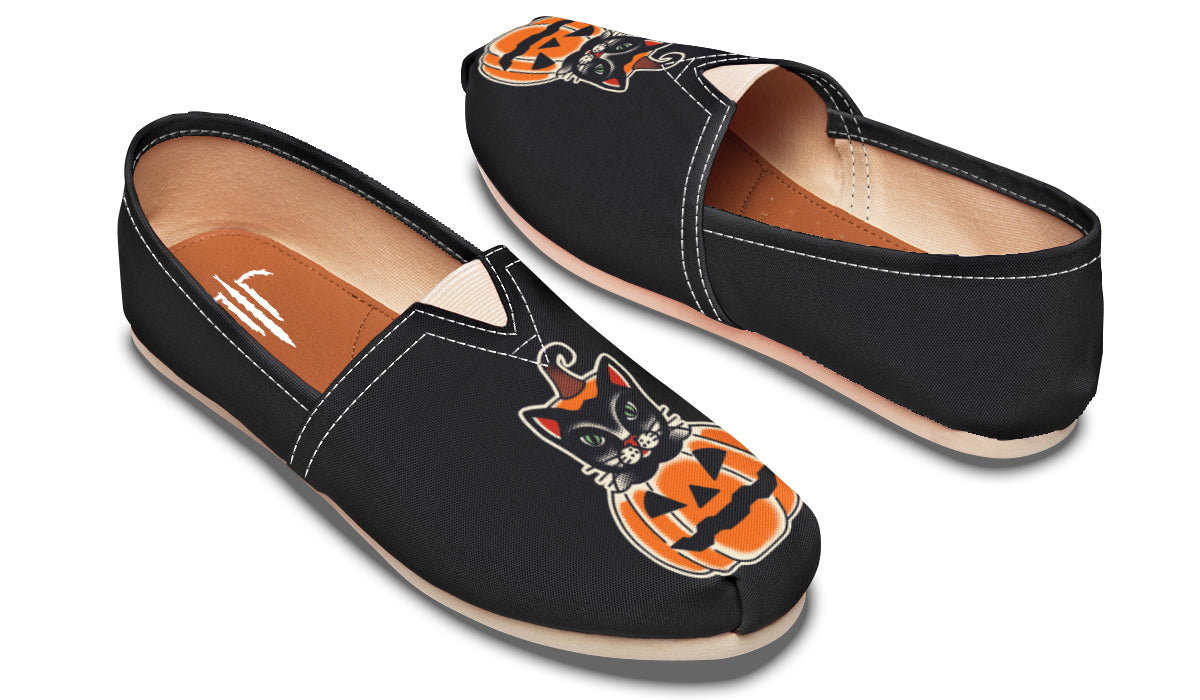 Pumpkin Cat Casual Shoes