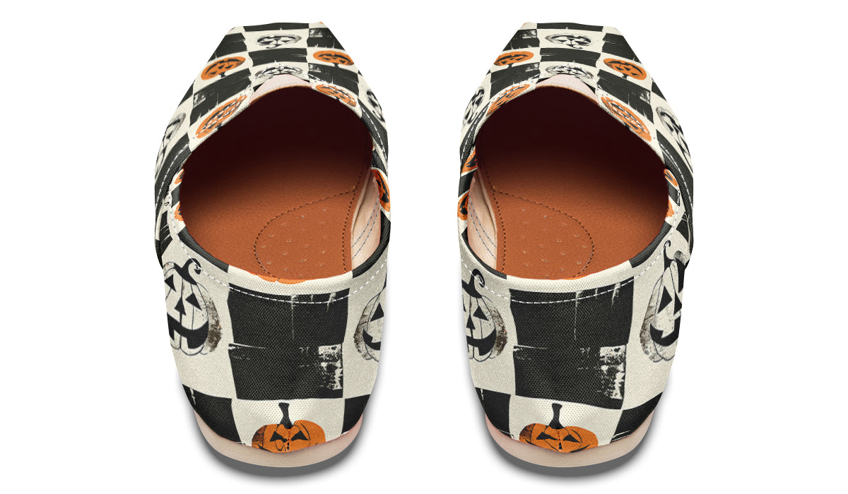 Checkered Pumpkins Casual Shoes