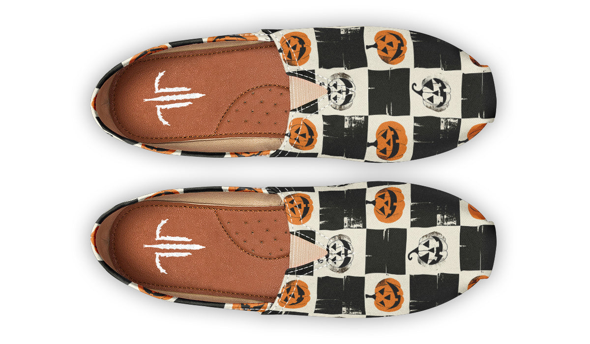 Checkered Pumpkins Casual Shoes