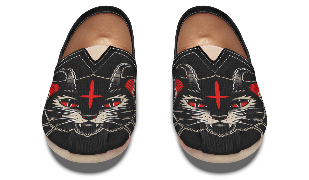 Demon Cat Casual Shoes