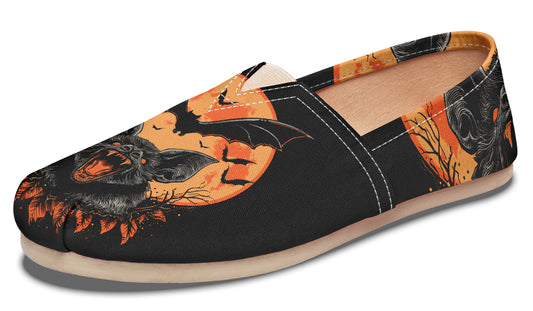 Halloween Fall Bats Casual Shoes