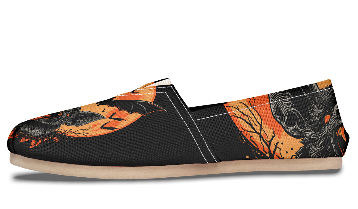 Halloween Fall Bats Casual Shoes