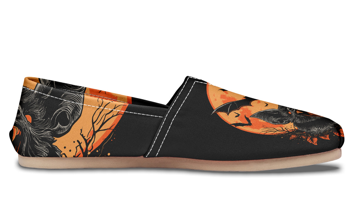Halloween Fall Bats Casual Shoes