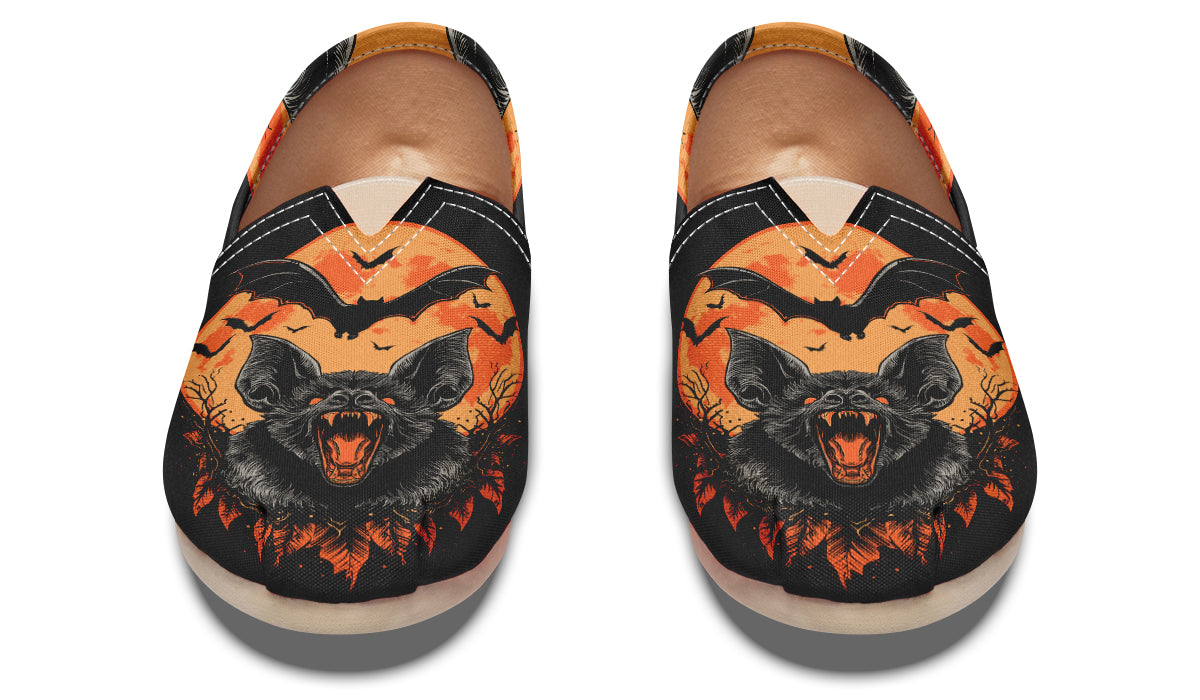 Halloween Fall Bats Casual Shoes