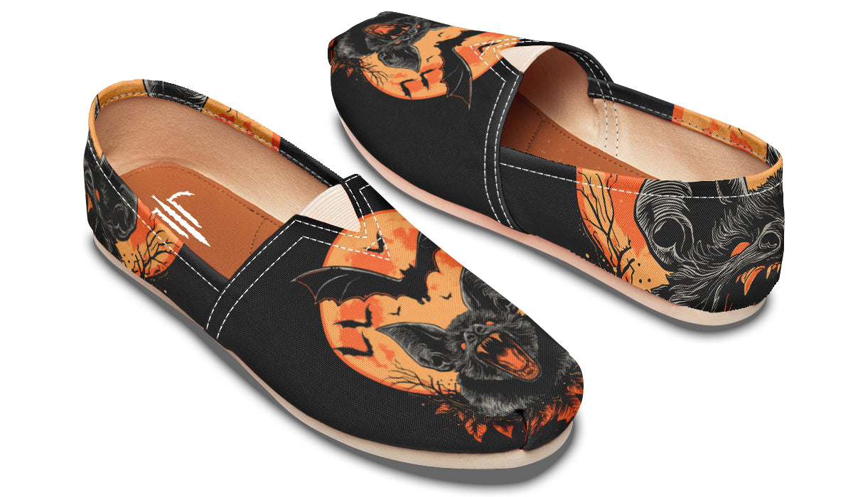 Halloween Fall Bats Casual Shoes