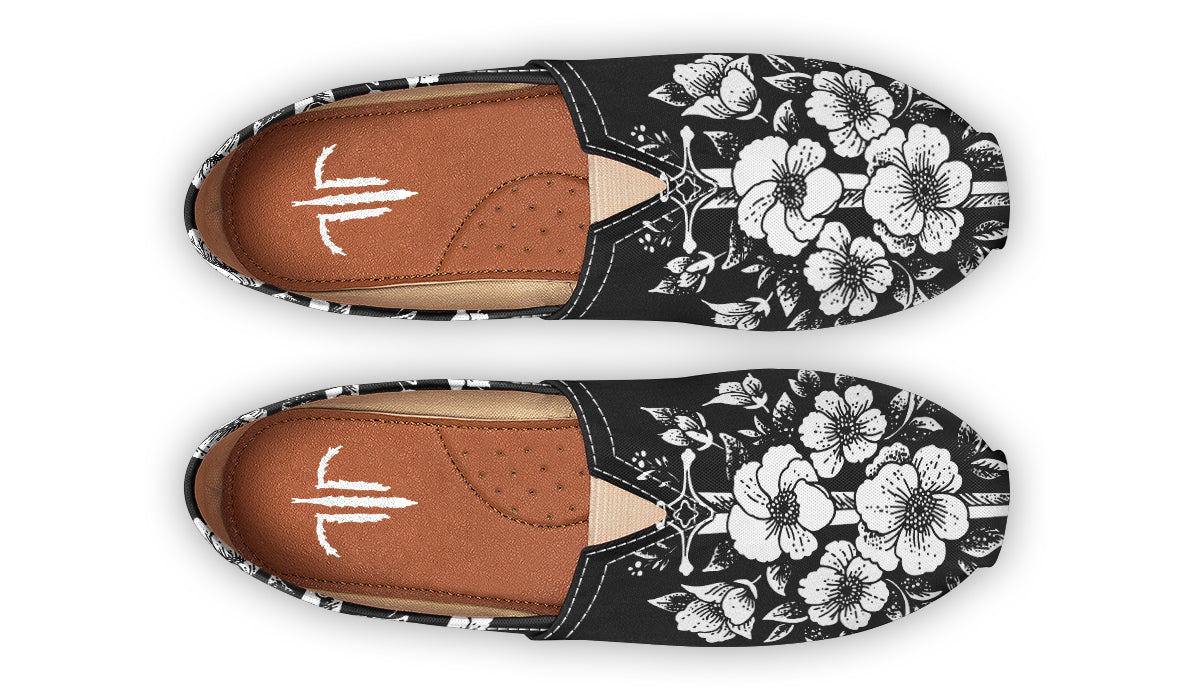 Minimalist Dagger Flowers Casual Shoes