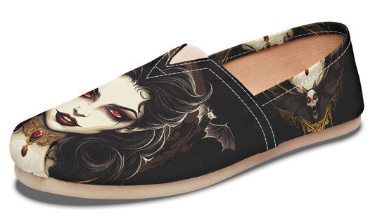 Neo Traditional Vampire Girl Casual Shoes