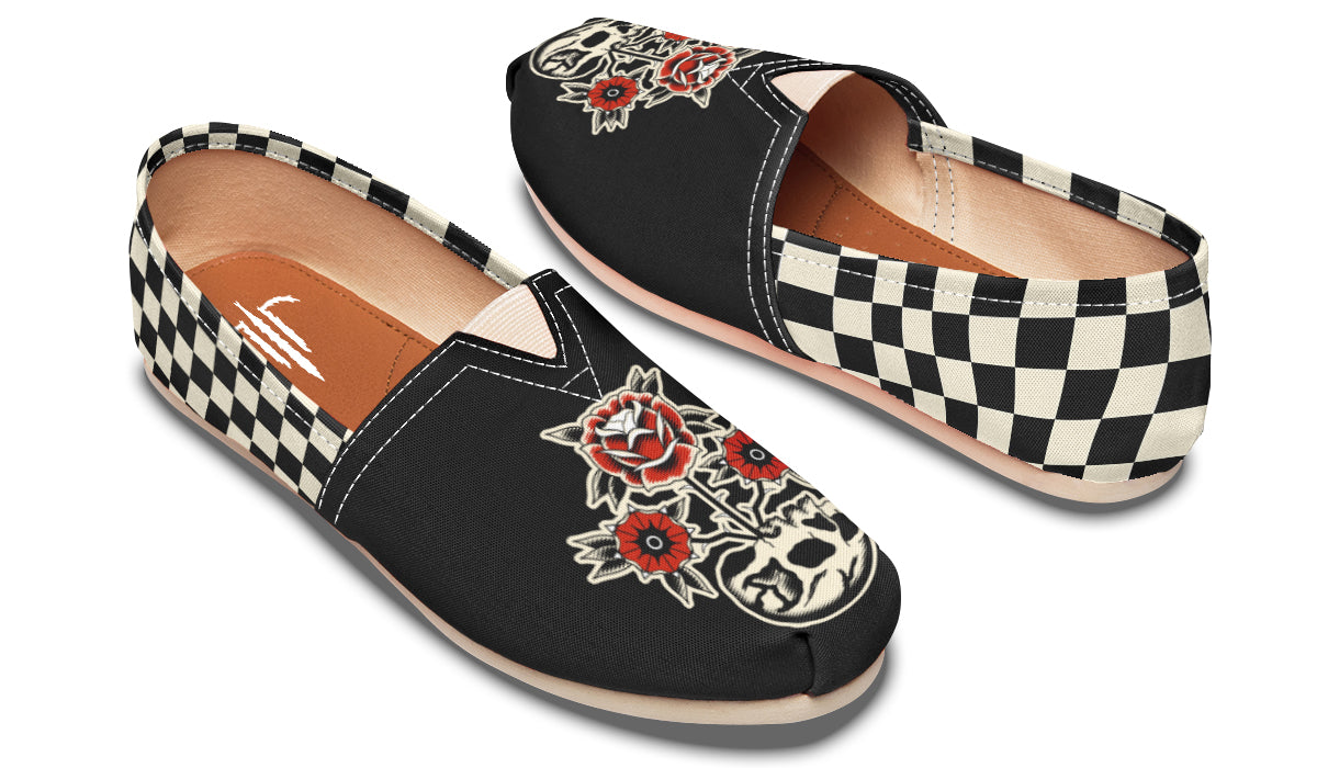 Skull Flowers Casual Shoes