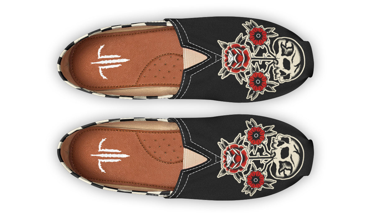 Skull Flowers Casual Shoes