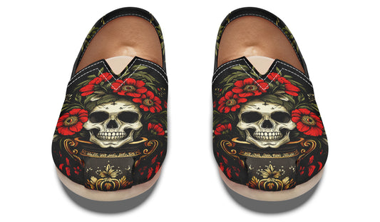 Skull Vase Casual Shoes