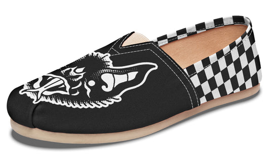 Traditional Checkered Bats Casual Shoes