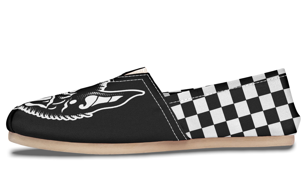 Traditional Checkered Bats Casual Shoes