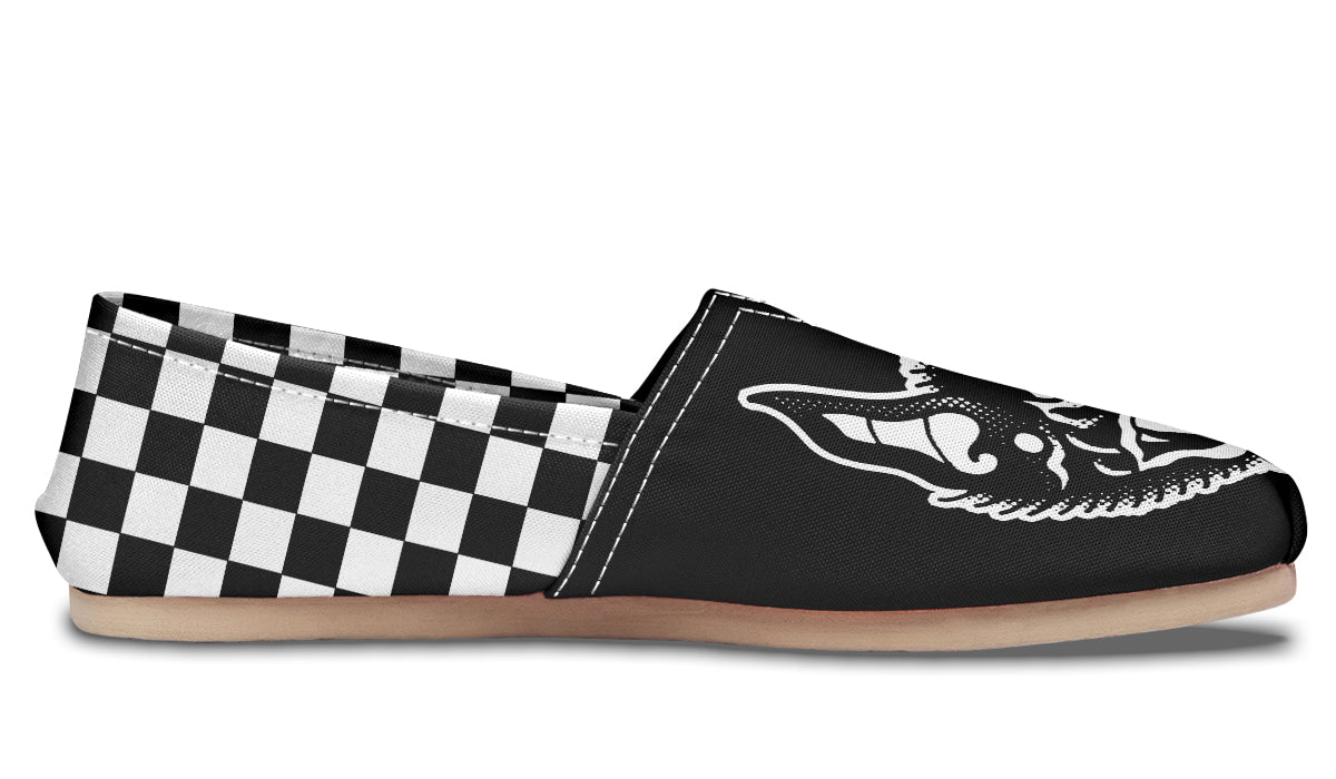 Traditional Checkered Bats Casual Shoes