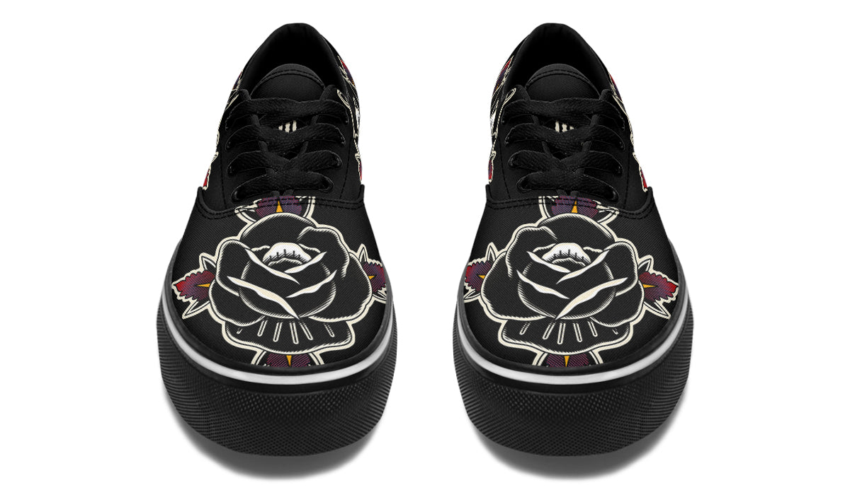 Black Rose Classic Shoes - Last Light Apparel