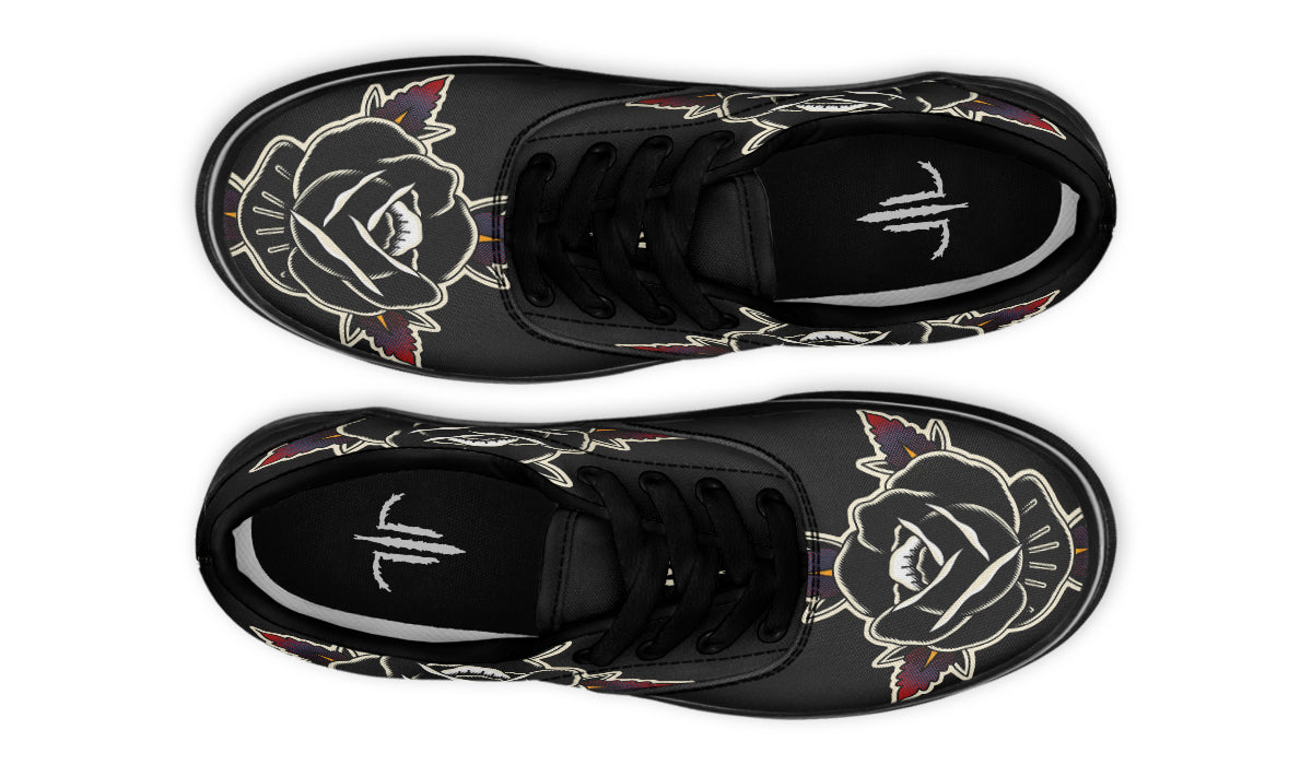 Black Rose Classic Shoes - Last Light Apparel