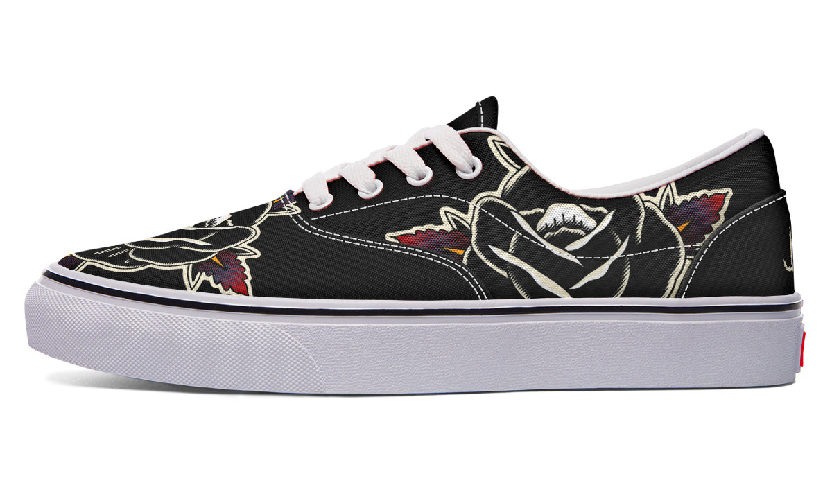 Black Rose Classic Shoes - Last Light Apparel