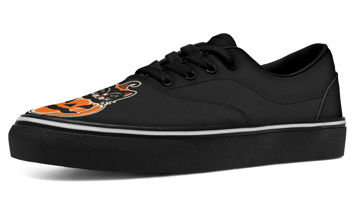 Pumpkin Cat Classic Shoes