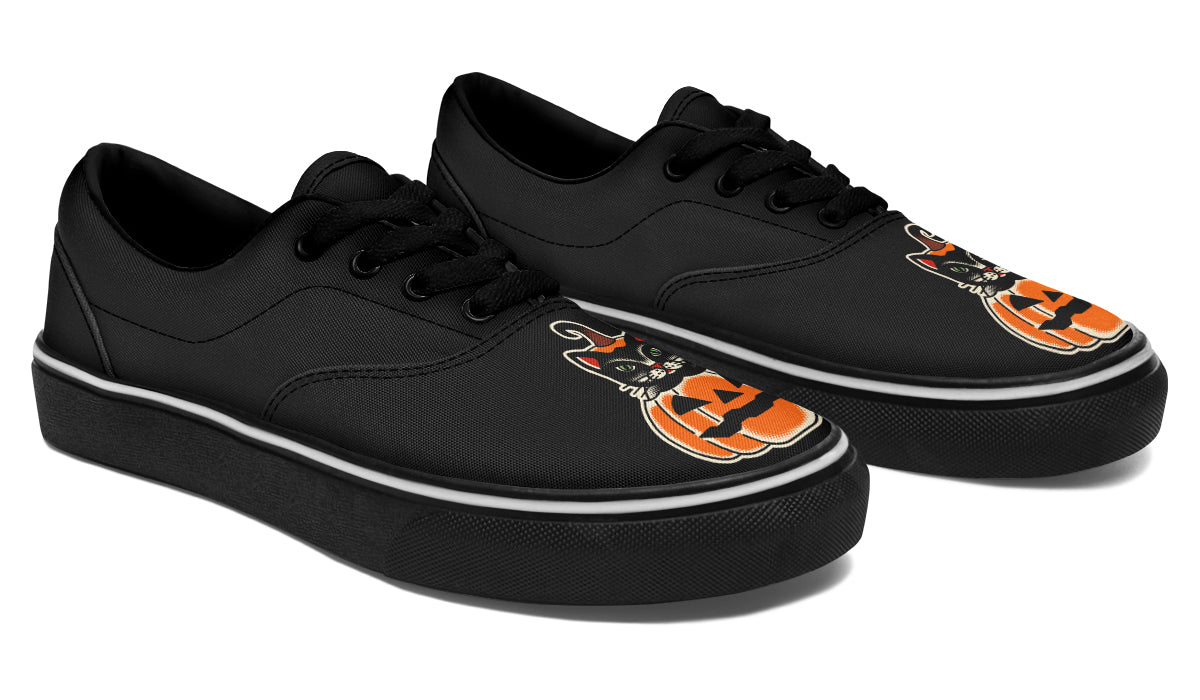 Pumpkin Cat Classic Shoes