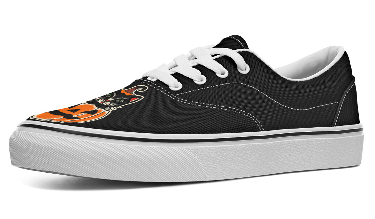 Pumpkin Cat Classic Shoes