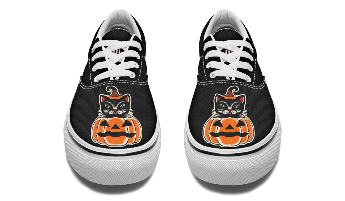 Pumpkin Cat Classic Shoes