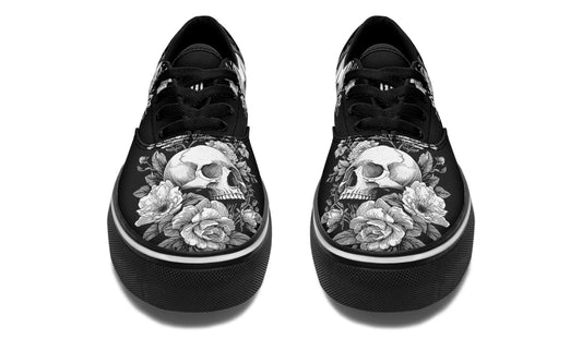 Flowering Skull Classic Shoes
