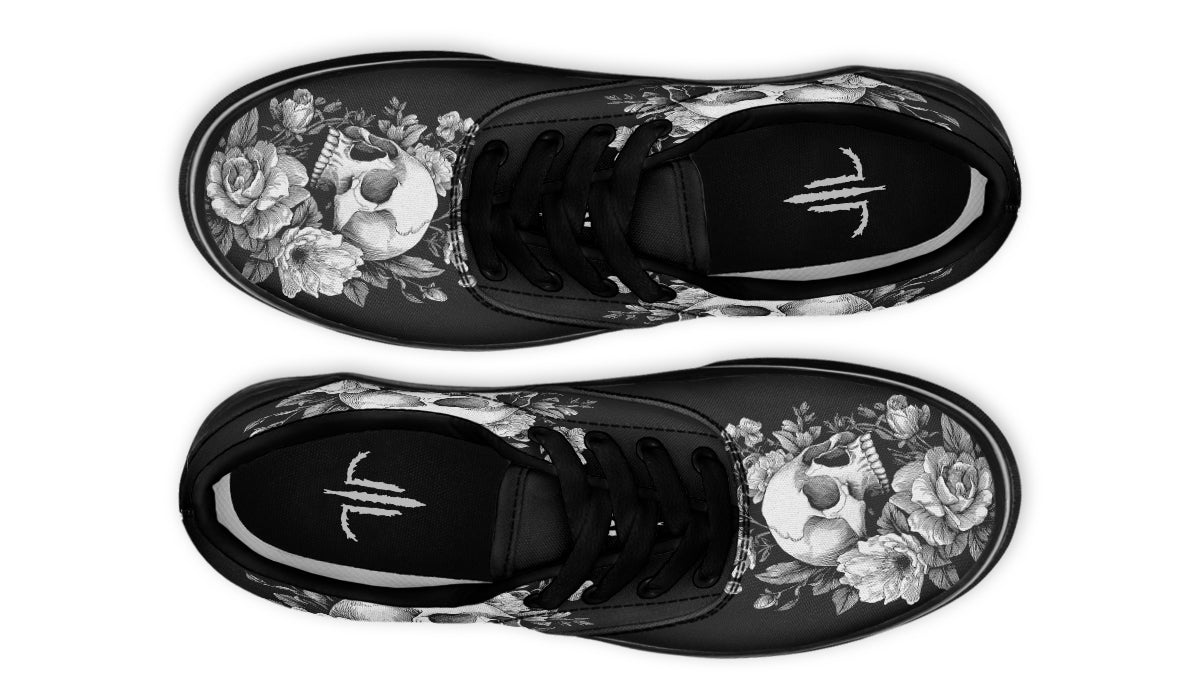 Flowering Skull Classic Shoes