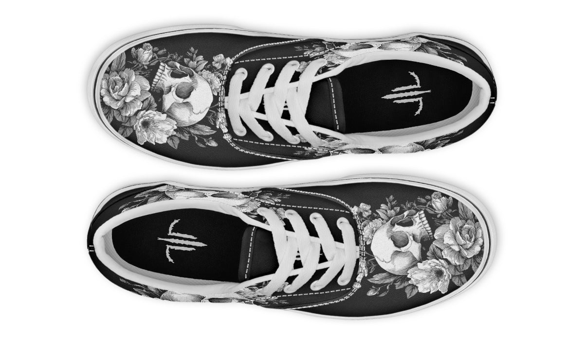 Flowering Skull Classic Shoes
