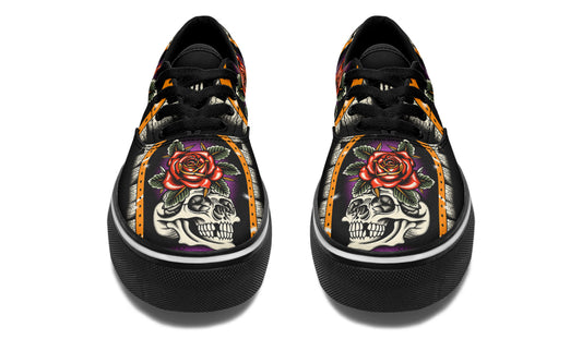 Furio Rose Skull Classic Shoes