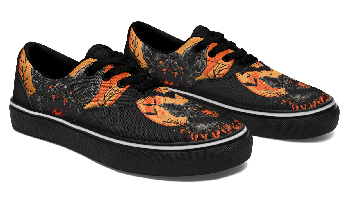 Halloween Fall Bats Classic Shoes