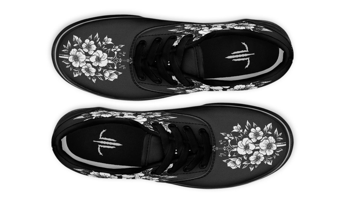 Minimalist Dagger Flowers Classic Shoes