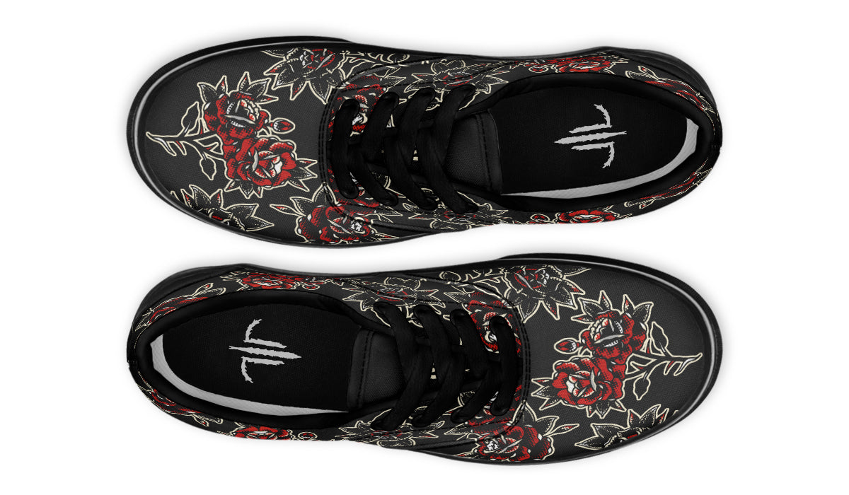 Pattern Rose Classic Shoes