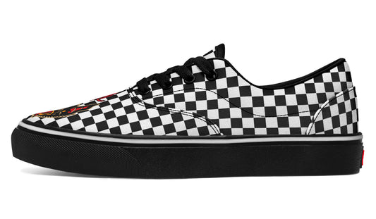 Vampire Bat Checkered Classic Shoes