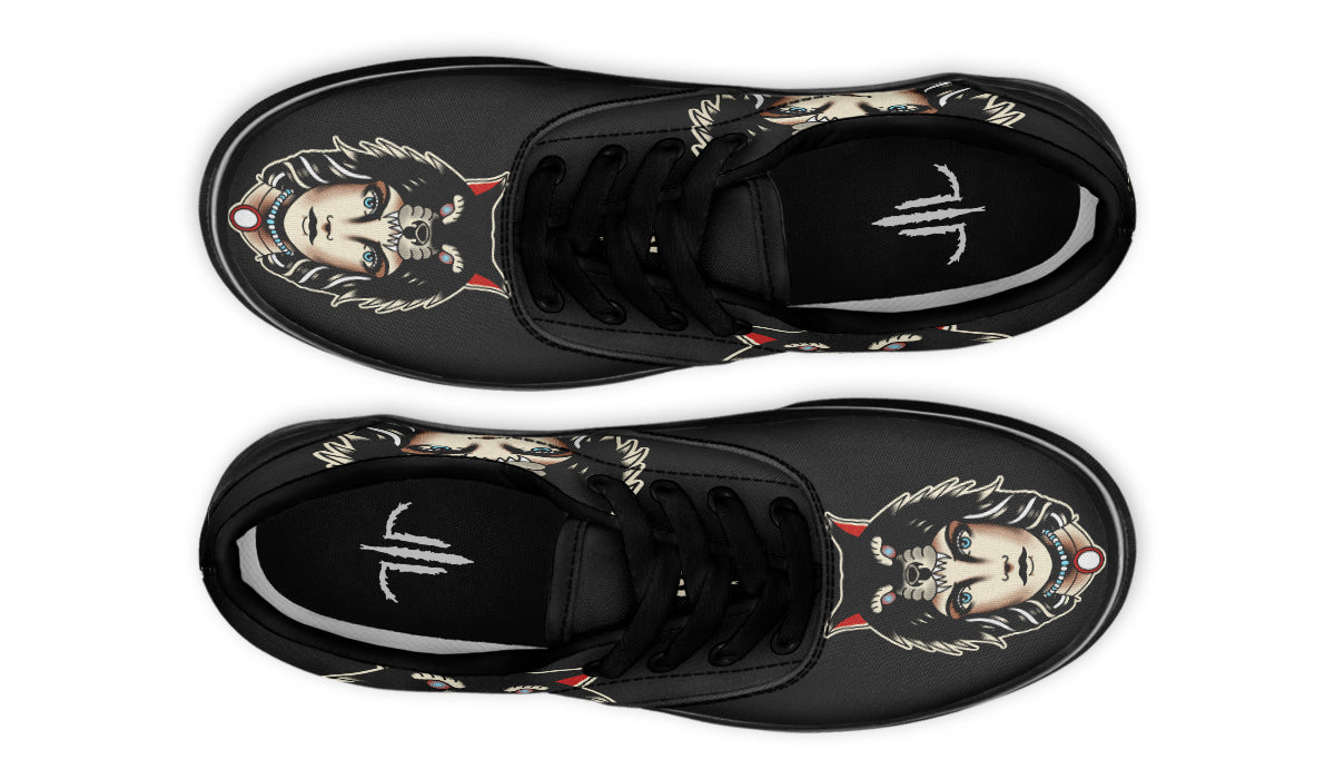 Wolf Cowl Girl Head Classic Shoes