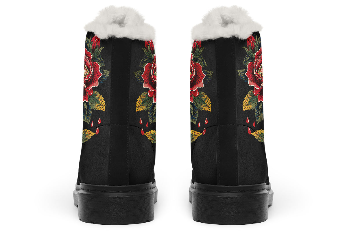 Bleeding Eye Rose Comfy Boots