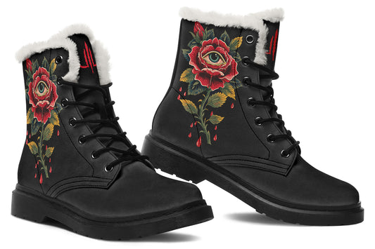 Bleeding Eye Rose Comfy Boots