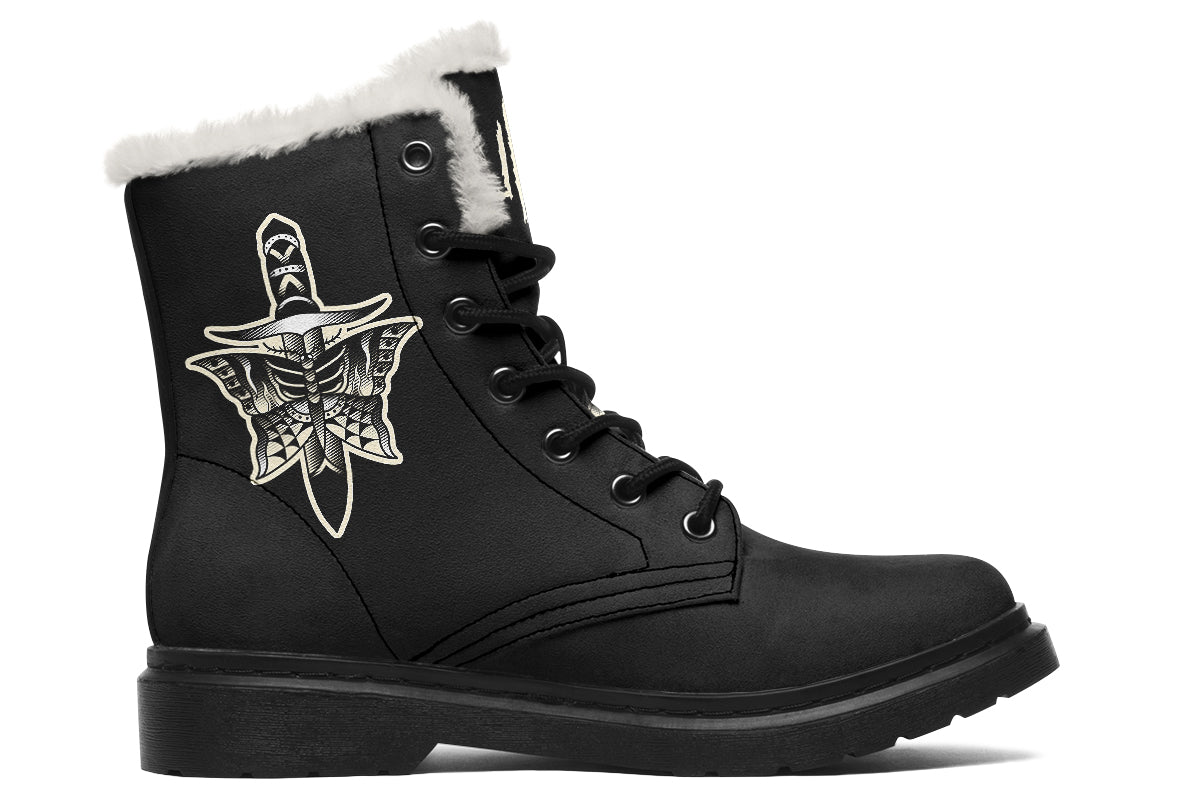 Butterfly Knife Comfy Boots