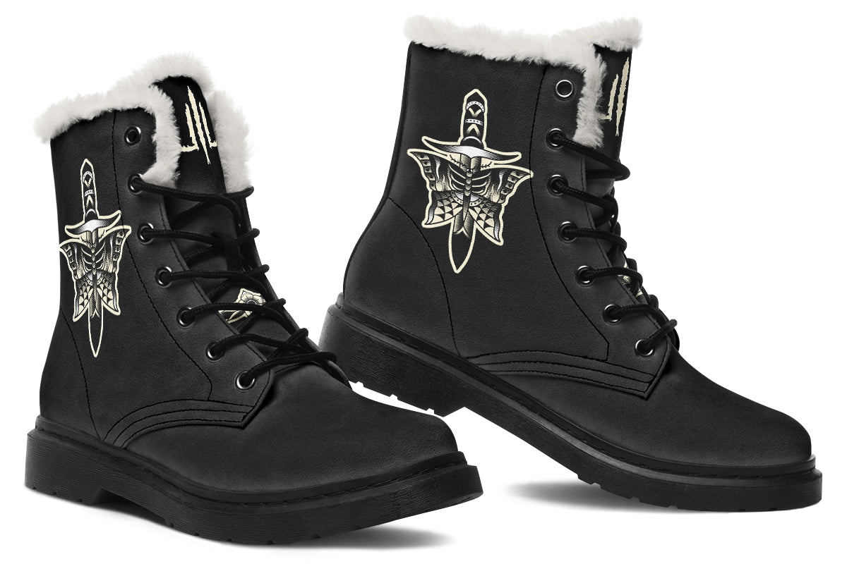 Butterfly Knife Comfy Boots