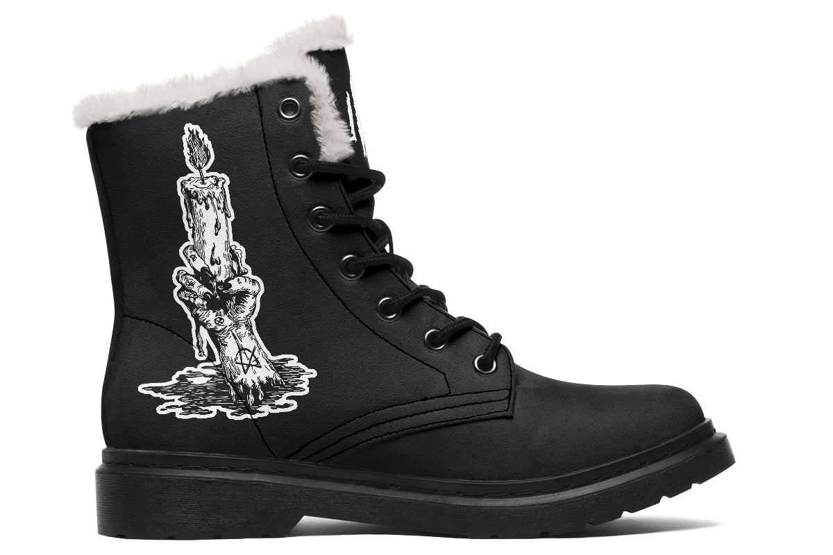 Candle Of Devotion Comfy Boots - Last Light Apparel