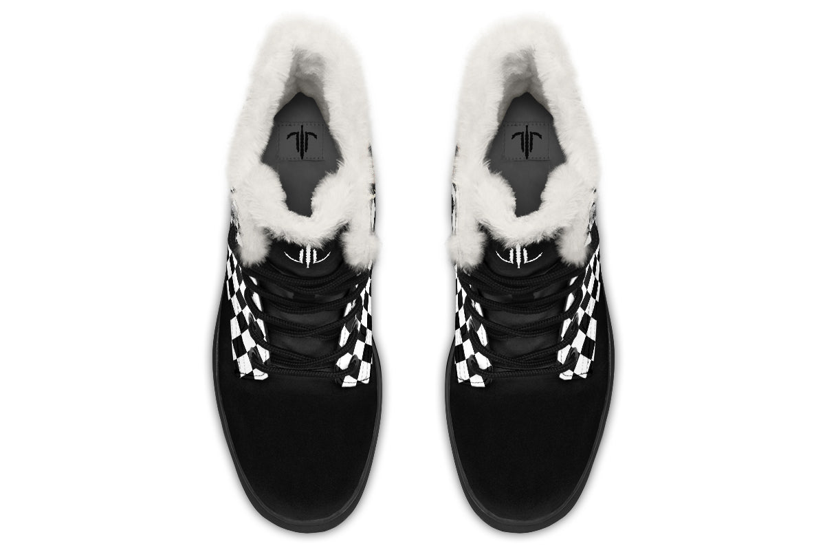 Checkered Bats V2 Comfy Boots