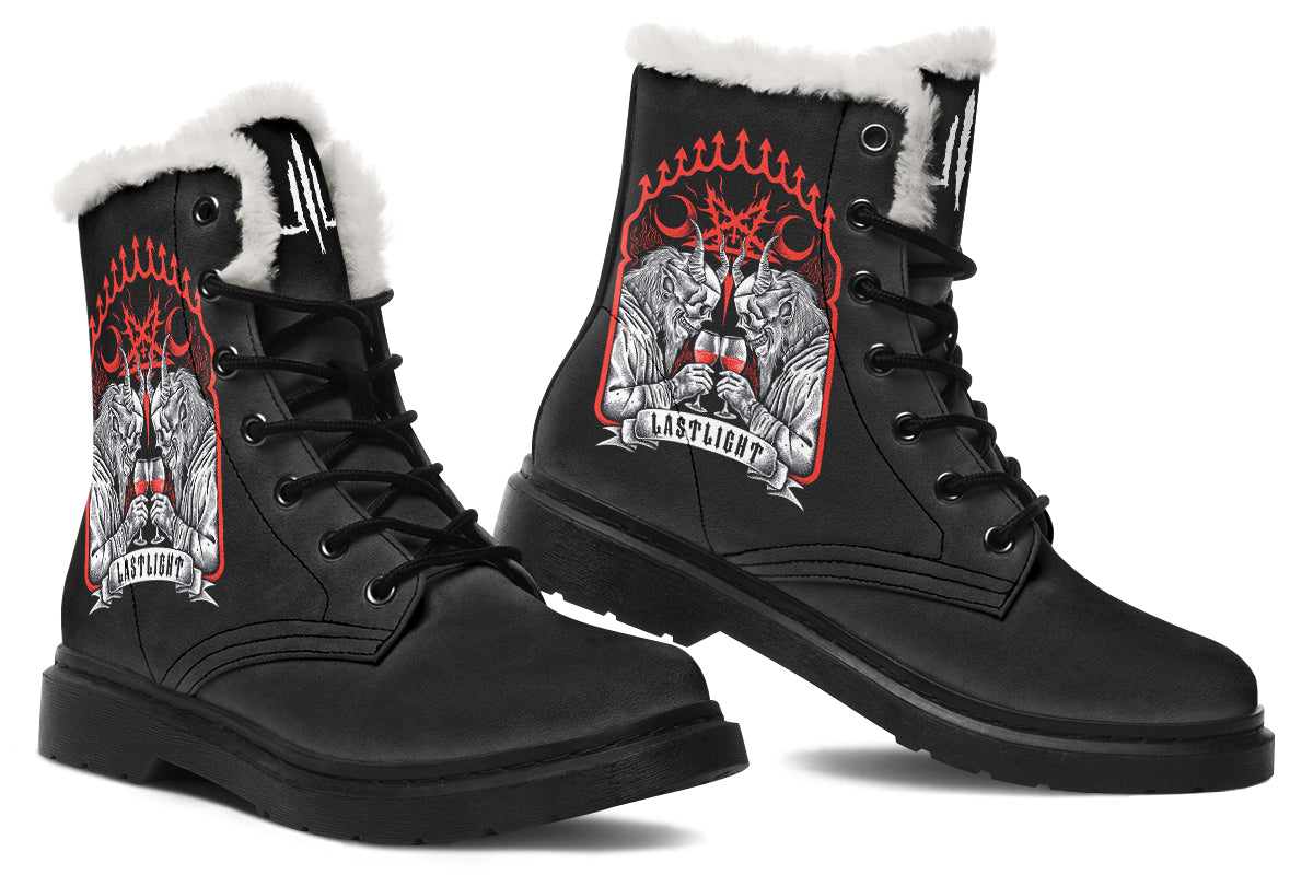 Cheers The Devil Comfy Boots