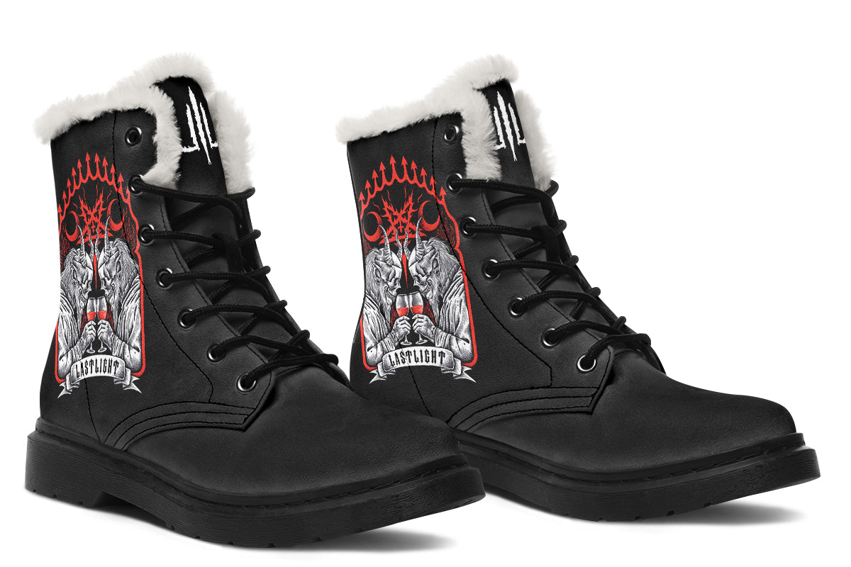 Cheers The Devil Comfy Boots